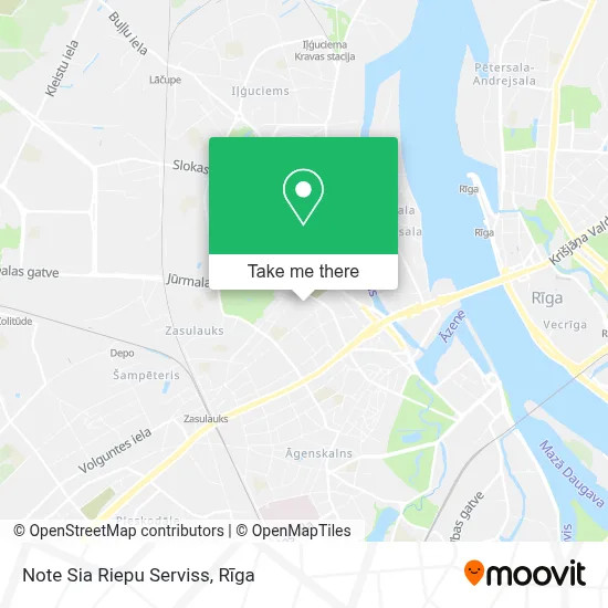 Note Sia Riepu Serviss map