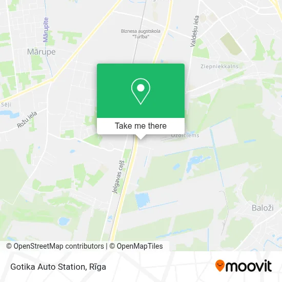 Gotika Auto Station map