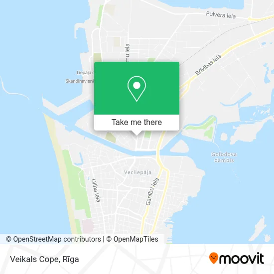 Veikals Cope map