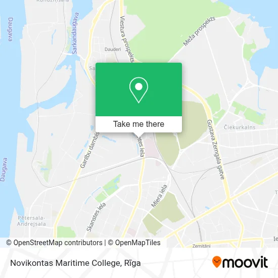 Novikontas Maritime College map