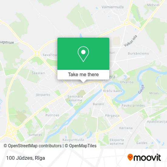 100 Jūdzes map