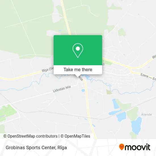 Grobinas Sports Center map