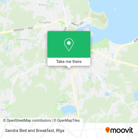 B&B Sandra map