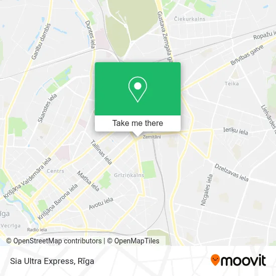 Sia Ultra Express map