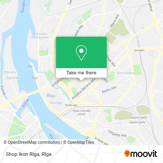 Shop Ikon Riga map