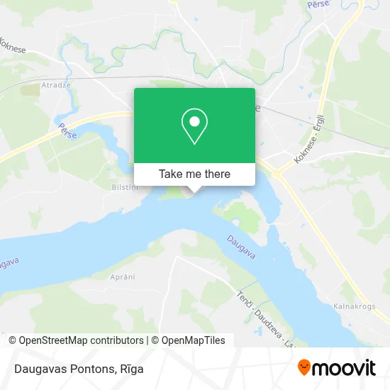 Daugavas Pontons map