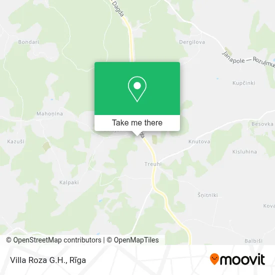 Villa Roza G.H. map