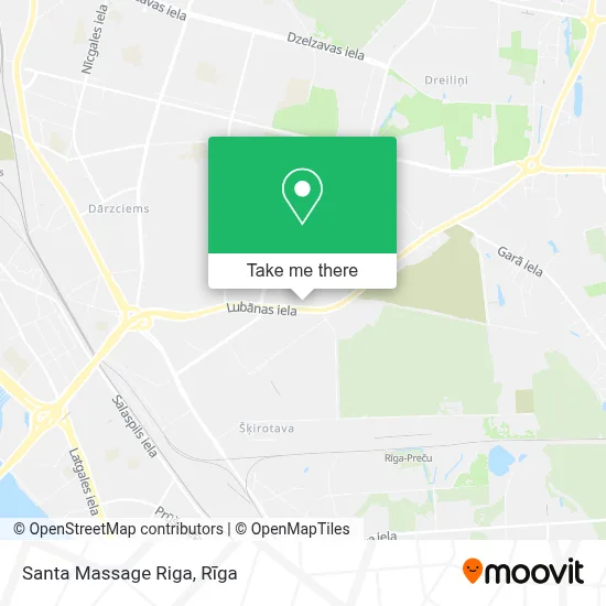 Santa Massage Riga map