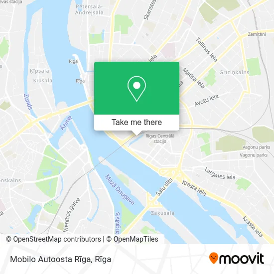 Mobilo Autoosta Rīga map