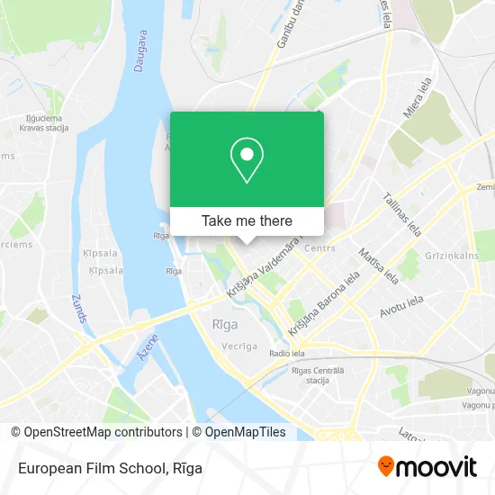 European Film School map