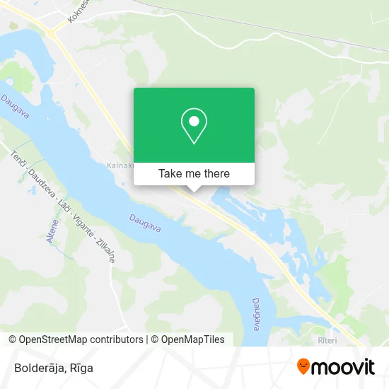 Bolderāja map