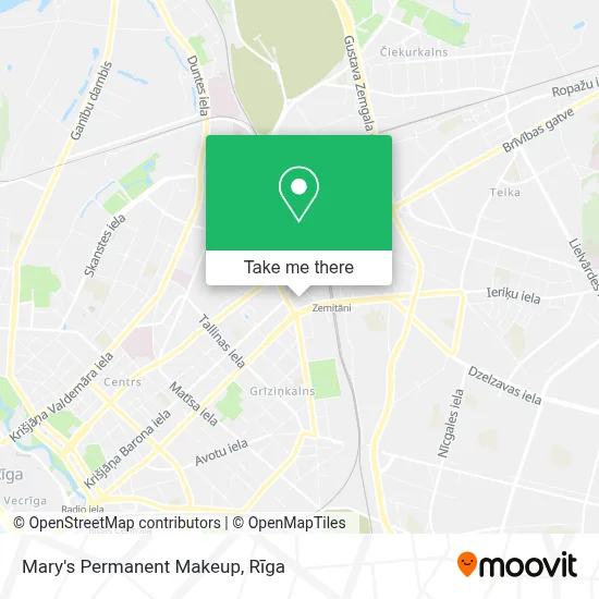 Mary's Permanent Makeup map