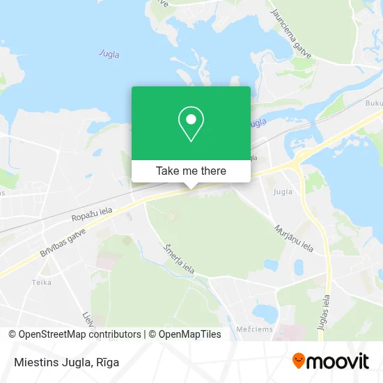 Miestins Jugla map