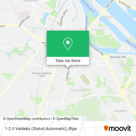 1-2-3 Valdeķu (Statoil Automatic) map