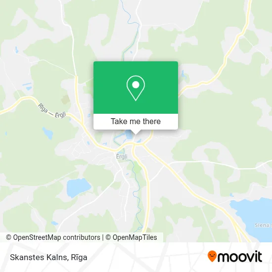 Skanstes Kalns map