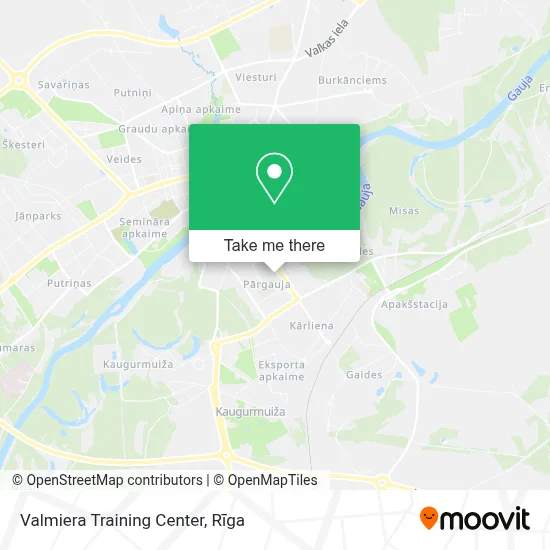 Valmiera Training Center map