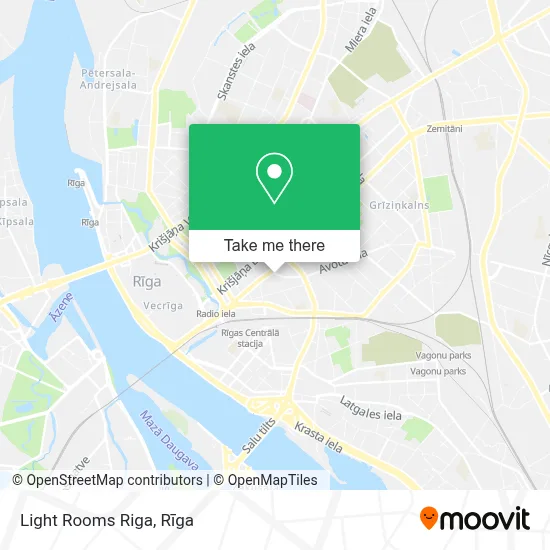 Light Rooms Riga map