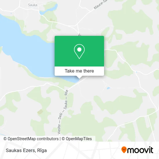 Saukas Ezers map