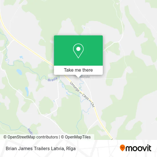 Brian James Trailers Latvia map