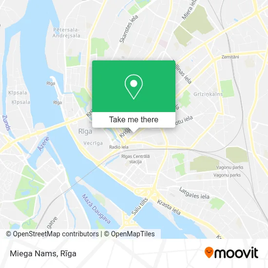 Miega Nams map