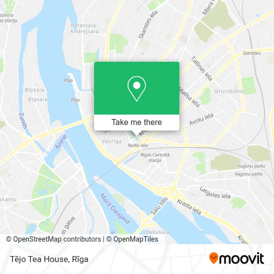 Tējo Tea House map