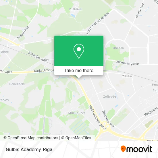 Gulbis Academy map