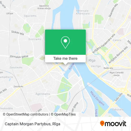 Captain Morgan Partybus map