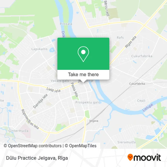 Dūlu Practice Jelgava map