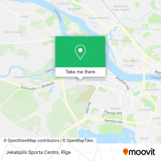 Jekabpils Sporta Centrs map
