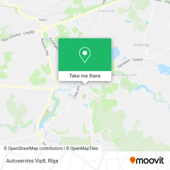 Autoserviss Vip8 map