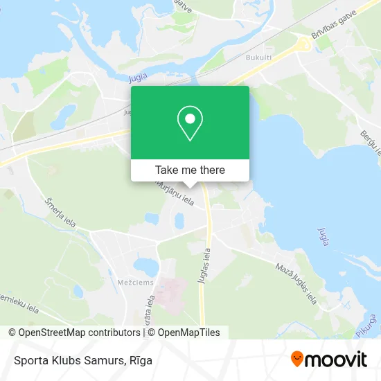 Sporta Klubs Samurs map