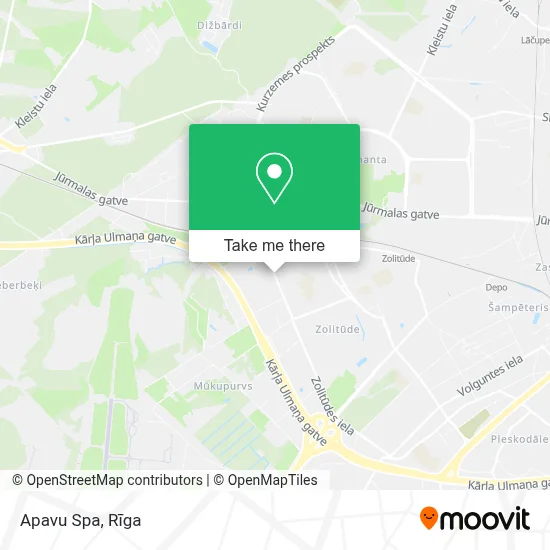 Apavu Spa map