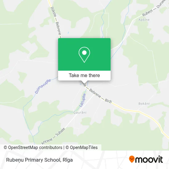 Rubeņu Primary School map