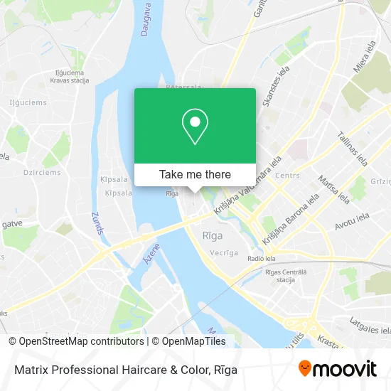 Matrix Professional Haircare & Color map