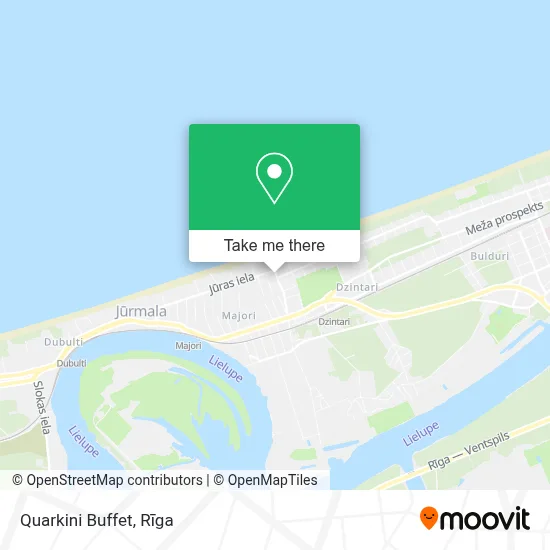 Quarkini Buffet map