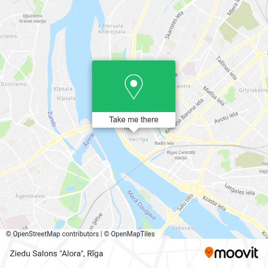 Ziedu Salons "Alora" map