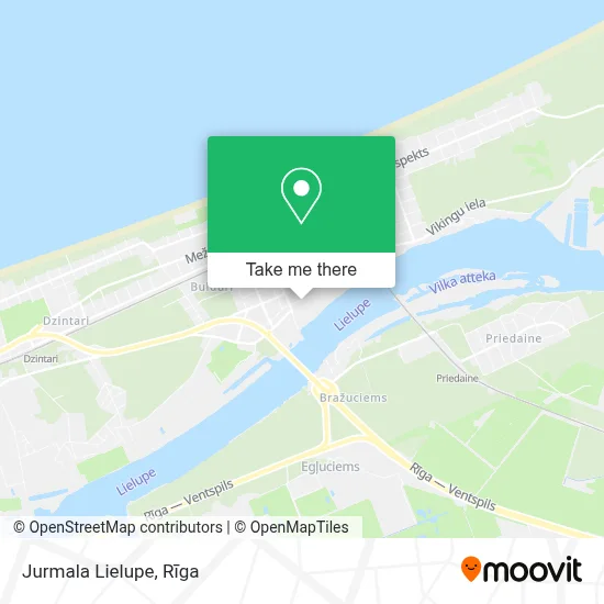 Jurmala Lielupe map