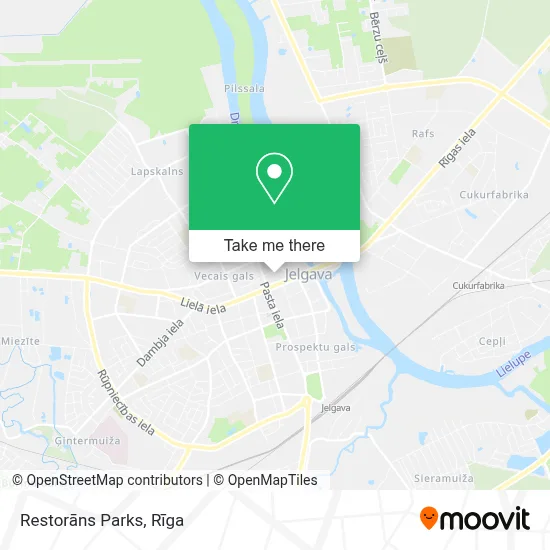 Restorāns Parks map
