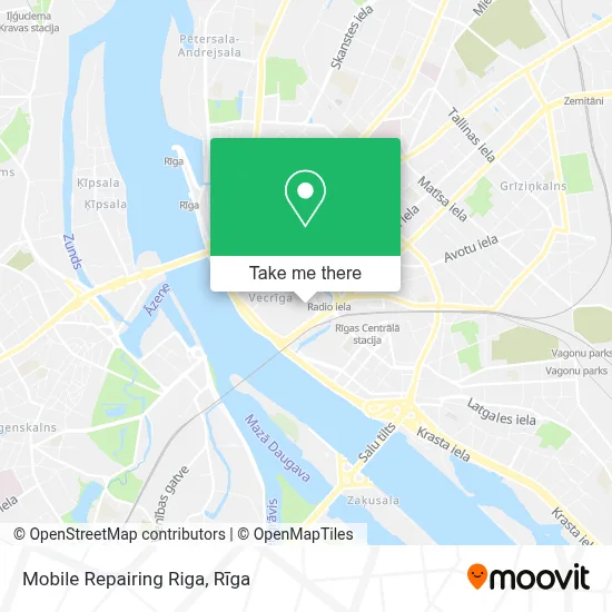Mobile Repairing Riga map