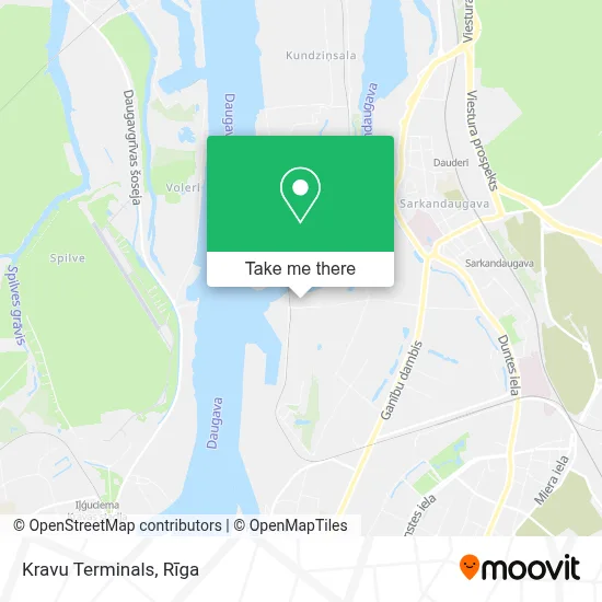 Kravu Terminals map