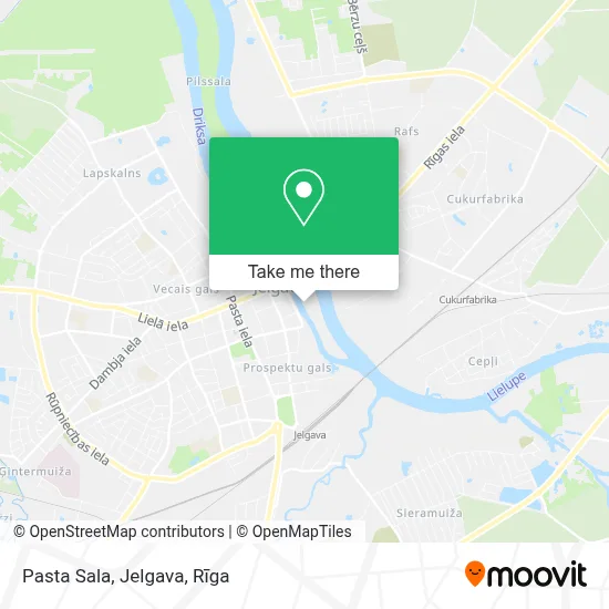 Pasta Sala, Jelgava map