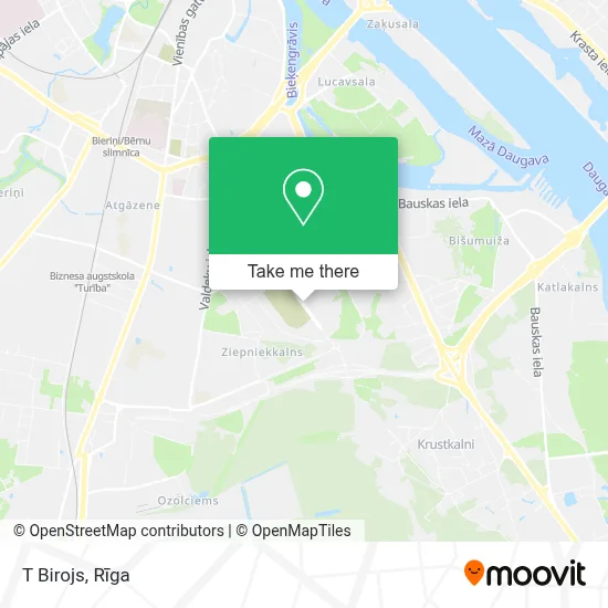 T Birojs map