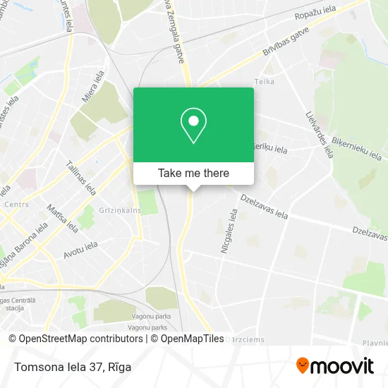 Tomsona Iela 37 map
