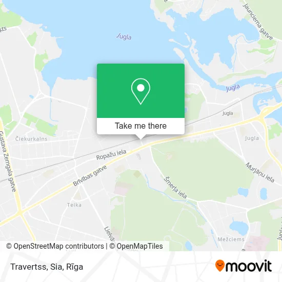 Travertss, Sia map