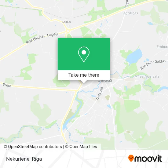 Nekuriene map
