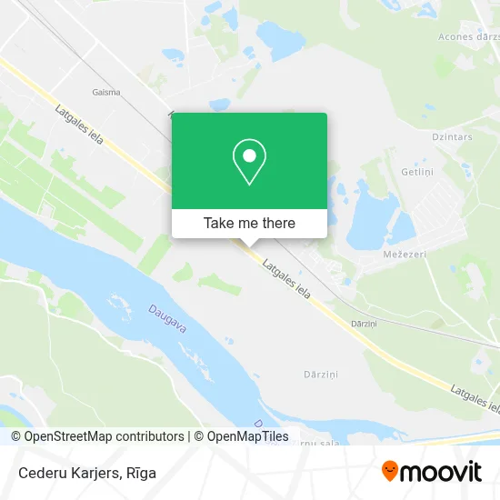 Cederu Karjers map