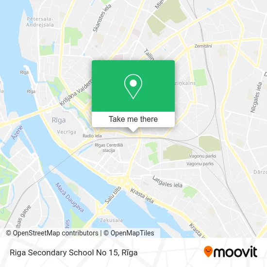 Riga Secondary School No 15 map