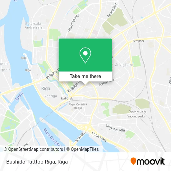 Bushido Tatttoo Riga map