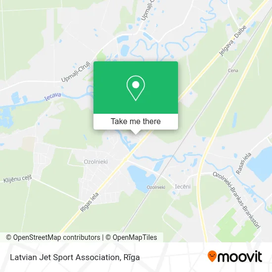 Latvian Jet Sport Association map