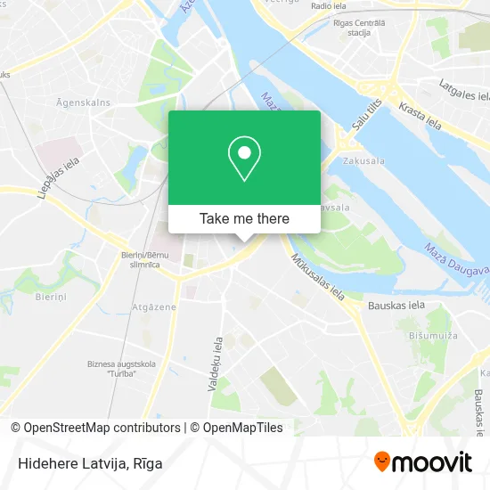 Hidehere Latvija map